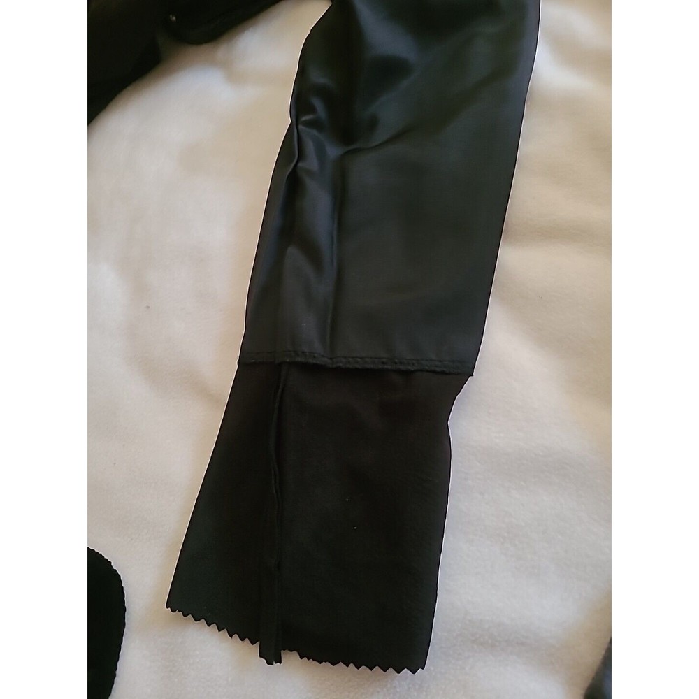 ONE-OF-A-KIND hand-made SUEDE SNAKESKIN Rhinestone, ladies TUXEDO S BLACK - Picture 14 of 16